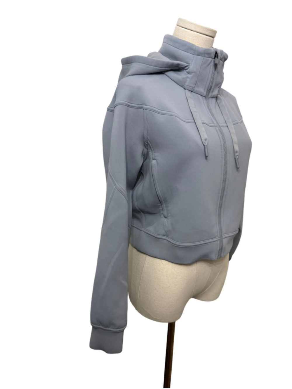lululemon Rogue Renegade Zip Hoodie in a pale blue/grey - Picture 5 of 7